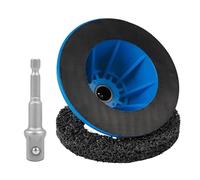JATCWBO Ponceuse de moyeu de roue Ø 90 mm intérieur, Ø extérieur 150 mm, nettoyant de moyeu de roue avec entraînement carré 1/2", adaptateur, outil pour le nettoyage des jantes, l'élimination de la