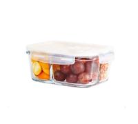 JATIBOSH 1020Ml Conteneurs en Verre, Réservoir de Stockage Alimentaire, Contenants Hermétiques avec Couvercles, sans BPA, Passe au Micro Ondes, au Four, au Congélateur et au Lave Vaisselle.