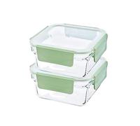 JATIBOSH 1130Ml Réservoir de Stockage Alimentaire, Conteneurs en Verre, Contenants Hermétiques avec Couvercles, sans BPA, Passe au Micro Ondes, au Four, au Congélateur et au Lave Vaisselle.