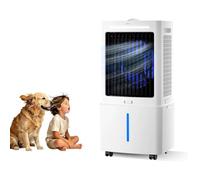 JATIBOSH Climatiseur numérique Intelligent, Application et télécommande, minuterie hebdomadaire programmable, 3 Modes de Ventilation, Portable avec réservoir d'eau de 25 litres