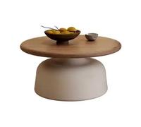 JATIBOSH Table Basse Ronde, Table D'Appoint pour Meubles de Salon, Table, Lot de 2, Table D’Appoint, Bout de Canap pour Salon, Chambre, Table de Chevet