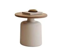 JATIBOSH Table Basse Ronde, Table D'Appoint pour Meubles de Salon, Table, Lot de 2, Table D’Appoint, Bout de Canap pour Salon, Chambre, Table de Chevet