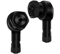 JatilEr 2 Paire de Rallonge de Valve de Pneu Adaptateur Prolongateur Coude de Valve 90 Degrés pour Moto Vélo Or/Noir