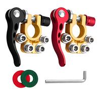 JatilEr Cosse de Batterie 12V 4 Voies Fermeture Rapide - Pinces Laiton Voitures, Camionnettes, Bateaux, 12/24/60V