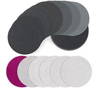 JatilEr Lot de 30 disques de ponçage de 125 mm, disques de ponçage humides et secs en carbure de silicium avec crochet et boucle pour ponceuse orbitale 320 600 800 1200 1500 2000