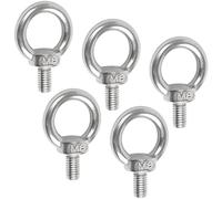 JatilEr Lot de 5 vis à œil M8 x 13 en acier inoxydable 304 - Matériel de fixation et de suspension