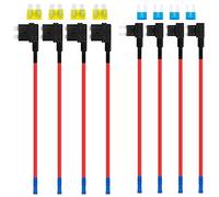 JatilEr Lot de 8 voleurs électriques pour voiture/mini voleur électrique/voiture 2 types de voleurs électriques avec fusible de voiture pour voiture, camion, bateau