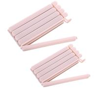 jatimdotin 10 Pièces Alimentaire D'étanchéité Clips, 15/12cm Pince Sachet Alimentaire, Pince Sachet Cuisine Réutilisable, Pince Fermeture Sachet pour Emballage Cuisine Bonbons Snack(Rose)