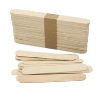 jatimdotin 50PCS Spatule en Bois, Batonnet en Bois, Batonnet Glace 15x1,8cm, Abaisse Langue Bois, Batonnet Cire Epilation, Spatules pour Cosmétiques