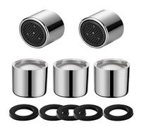 jatimdotin Aeratore Rubinetto 5 Pezzi, M22 Rompigetto Rubinetto, Filtro Rubinetto in Acciaio Inox con 5 Rondelle, Filtri Rubinetti Lavandino per Bagni e Cucine (22mm Filettatura Femmina)