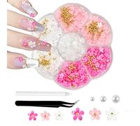 jatimdotin Décoratives pour Nail Art, Perle Ongle Nail Art, Breloques pour Ongles en Forme d'arc 3D, Nœud Papillon, Fleur Pour Sécoration des Ongles des Femmes(Rose Rouge)