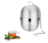 jatimdotin Filtre à Thé, Acier Inoxydable Infuseur Thé, Filtre à Thé en Vrac，Passoire à Thé en Maille de Boule avec Chaîne de Suspension, pour Théière, Mug, Tasse, Bouteille