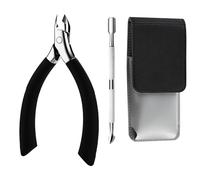 jatimdotina Pince Coupe Ongles, Pinces à Ongles Incarnés, Coupe Ongle en Acier Inoxydable Professionnel avec Étui en Cuir, pour Couper les Ongles Épais, Ongles Incarnés