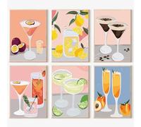 JATOK Peinture par numéros pour adultes - Peinture par numéros - Tasse DIY avec pinceaux et peintures acryliques - Peinture à l'huile sur toile pour décoration d'intérieur - Sans cadre - 20 x 30 cm