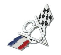 jatour Drapeau américain V8 Emblème Autocollant Badge Voiture Tête Côté Fender Arrière Tronc Emblème en Métal Badge Decal fit Corvette