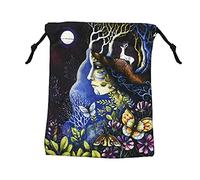 jatour Pochettes Tarot Sac De Carte, Sac De Carte De Tarot, Dice Bag, Sac De Rangement De Tarot, Sac De Tarot en Velours, Tarot De Divination Bag,Sac De DéS Sac De Runes pour Cartes De Tarot De Magie