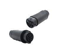 JATRHG Adaptateur Connecteur de Charge EV Type 1 vers Type 2, Convertisseur SAE J1772 à IEC62196