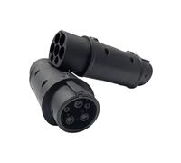 JATRHG Adaptateur de Connecteur de Charge EV de Type 2 vers Type 1, Convertisseur pour la Recharge de Véhicule Électrique de IEC62196 à SAE J1772.