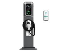 JATRHG K1 kit borne de Recharge S1 wallbox 11kw 16A Triphase câble 8M véhicules électriques avec Poteau de Support +Prise renforcée étanche