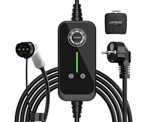 JATRHG P1 EV Chargeur 5M 3.6KW-1.5KW 16A|13A|10A|8A|6A Type 2 Station de Charge Voiture Electrique Portable Courant Commutable Voiture Electrique Chargeur Rapide monophase
