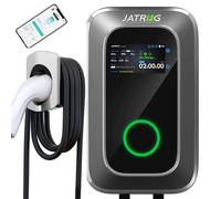 JATRHG S1 Borne de Recharge pour Véhicule Électrique 22kW 8M 32A Triphasé WiFi-APP Station de Charge Type 2 IEC 62196-2 - Chargeur Rapide EV Wallbox