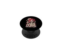 J'attendrai Juste Que ce Soit Quiet Cute Bow Coffee Prof PopSockets PopGrip Adhésif