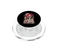 J'attendrai Juste Que ce Soit Quiet Cute Bow Coffee Prof PopSockets PopGrip pour MagSafe