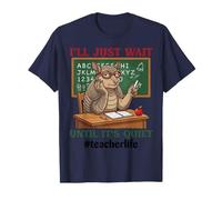 J'attendrai Juste Que ce Soit Tranquille, Armadillo Meme Teacher Life T-Shirt