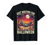 J'attends Juste Halloween Skeleton Beach T-Shirt