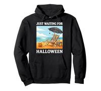 J'attends Juste Halloween, Un été de squelettes drôles et effrayants Sweat à Capuche
