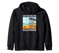 J'attends Juste Halloween, Un été de squelettes drôles et effrayants Sweat à Capuche