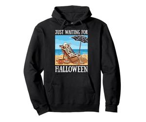 J'attends Juste Halloween, Un été de squelettes drôles et effrayants Sweat à Capuche