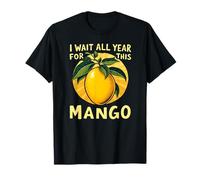 J'attends Toute l'année pour Cette Mangue | Fun Family Retro Mango Day T-Shirt