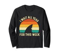 J'attends Toute l'année pour Cette Semaine - Shark Lover Marine Biology Manche Longue