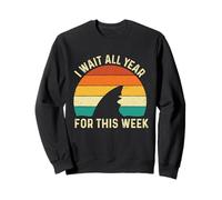 J'attends Toute l'année pour Cette Semaine - Shark Lover Marine Biology Sweatshirt