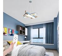Jatwefiv Plafonniers Chambre Enfants Avion Plafonier Chambre LED Moderne Plafonnier Créative Dimmable avec TéLéCommande 3000k-6000k pour Coucher Enfant,Blue b,68cm