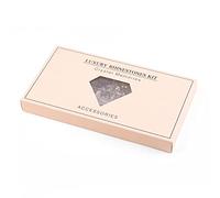 Jauarta 9000pcs Hailstones à Ongles, Kit de Crystal Ab, Maquillage des Pierres Précieuses, pour Chapeaux, Sacs à Main, T-shirts, Chaussures, (21 GRID (600 Big +2500 RHINIESTICK FLAT)