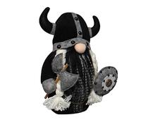 Jauarta Brave Viking Warrior en Peluche Doll Knight, Nain Viking Gladiator Figurine, Décoration D'ornements de Table, avec des Armes Amovibles, Idéal pour la Maison, Le Bureau, L'école, (A)