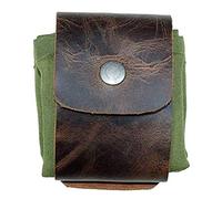 Jauarta Canvas Soupier de Nourriture, Sac Pliable de Haute qualité avec Boucle pour la Randonnée, Les Aventures de Collecte de Trésors (Vert)