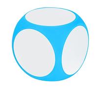 Jauarta Couleur Vibrante Écrivez sur Les Dés Enseignement en Dés, Enseignez L'outil d'apprentissage en Géométrie Mathématique, avec Conception Réutilisable, pour Les Jeux D'orthographe (Bleu)