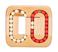 Jauarta Jouet en Bois Luban Lock Unlock, Jeu de Puzzle Labyrinthe pour Adultes et Enfants, Cultivez L'équilibre et la Coordination, Améliorez L'imagination Spatiale avec Luban Lock