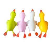 Jauarta Jouets de Ventilation de Canard à Farine, Jouet agité de Relief de Contrainte avec Couleur Rose / Jaune / Vert / Blanc, 16 * 7 * 13,5 Cm de Taille pour l'anxiété, la