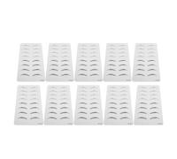 Jauarta Lot de 10 peaux d'exercice de tatouage des sourcils épaisses, sans encre, double face, en silicone, pour salon de tatouage (style 1)