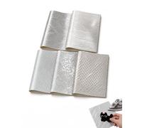 JAUBCN 5 tissus de repassage texturés pour perles, 20 x 15 cm | Cinq textures différentes pour modifier l'aspect de surface des motifs sans changer la couleur des perles.
