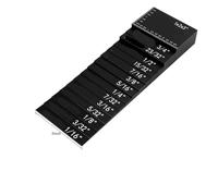 Jauge à Blocs Ensemble de 7 règles hauteur Measuring Blck for scie à table, tapis mesure for travaux bricolage