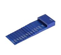 Jauge à Blocs Ensemble de 7 règles hauteur Measuring Blck for scie à table, tapis mesure for travaux bricolage(Blauw)