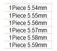 Jauge à broche lisse 5.54mm 5.55mm 5.56mm 5.57mm 5.58mm 5.59mm 5.6mm 5.61mm 5.62mm 5.63mm acier à roulement HRC60 tige de mesure barre de goupille jauge Go Gage (Color : 5.54mm-5.59mm)