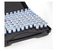 Jauge à broches Jauge de broche en acier de précision de 0.5 à 10.00mm, étape de 0.01mm, jeu de trous de prise lisses, outil de mesure de broche avec poignée(0.5-1.00mm 51pcs)