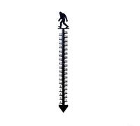 Jauge à neige d'extérieur en métal 91,4 cm avec motif bonhomme de neige, construction en acier imperméable pour mesurer les chutes de neige (orang-outan)