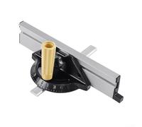 Jauge à onglet de précision pour scie de table, guide de coupe réglable avec poignée de sécurité, gabarit en alliage d'aluminium pour scies à ruban inversées et équipement d'établi, argenté